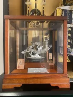 純銀 武比古作 TAKEHIKO 達磨 ダルマ 箱、ガラスケース付 silver970 