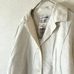 【新品タグ付】ユニクロ イネス フランネル シャツ オープンカラー Mサイズ