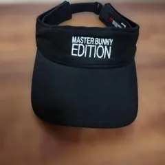 【美品】マスターバニーエディション サンバイザー ブラック ゴルフウェア