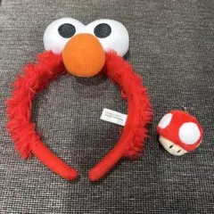 エルモ カチューシャとマリオ　キノコの指輪