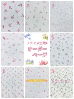 ハンドメイド　フランス生地　巾着　レッスンバッグ　手提げ　花柄　女の子　入園入学