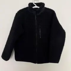 UNIQLO 黒 フリースジャケット キッズ用　130㎝