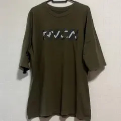 RVCA ロゴプリント 半袖Tシャツ カーキ♡M