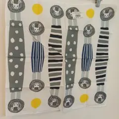 倉敷意匠計画室　絵と木工のトリノコ　コラボ　ライオン山・夜　ハンカチのサムネイル