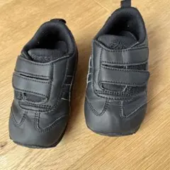 アシックス　ベビーシューズブラック13.5cm