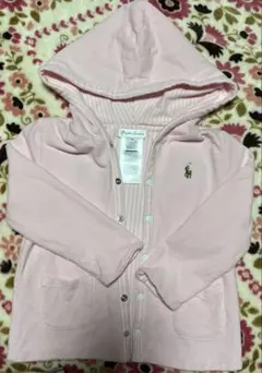 Ralph Lauren ピンク フード付きカーディガン 18M