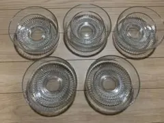 保谷クリスタル　HOYA 大小ガラスの器10個セット　昭和レトロ