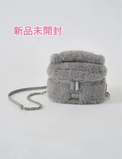 Darich フェイクファーショルダーミニバッグ　GRY