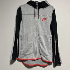 Nike フード付きジャージジャケット グレー/ブラック/レッド