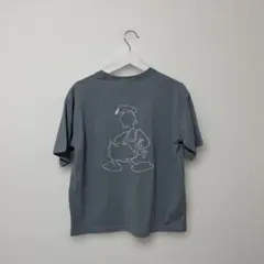 ディズニー　ドナルド　Tシャツ　刺繍　M ライトブルー
