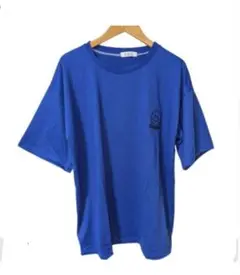 新品！スマイルロゴ Tシャツ⭐️ブルー フリーサイズ⭐️Bタイプ３