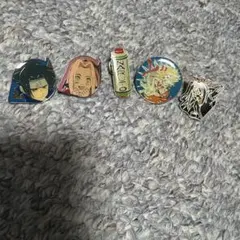 NARUTO ナルト 木ノ葉学園　学生ボタン風ピンズ NARUTO ナルト 木ノ葉学園 学生ボタン風ピンズ - メルカリ