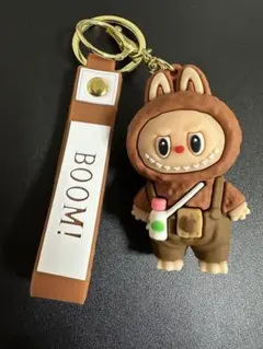ラブブキーホルダーキャラクターキーホルダー BOOM! （茶）
