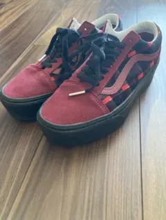 【本日限定出品】極美品VANS オールドスクール プラットフォーム チェック柄