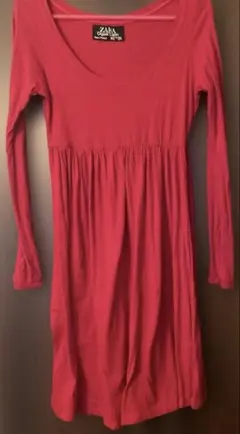ZARA ザラ　ワンピース　チュニック　ミニワンピ　赤