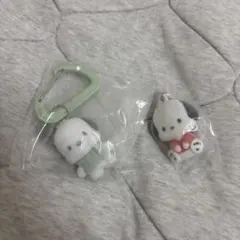 ポチャッコ ガチャガチャ キーホルダー カラビナ フロッキーマスコット2個セット