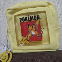 3COINS ポケモン30周年 ミニポーチ ピカチュウ　ライチュウ