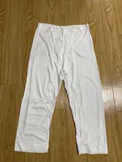 GUNZE グンゼ　ホワイト ロングパンツ ゴムウエスト　アンダーウエア　下着