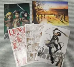 進撃の巨人 グッズ5点セット 未開封クリアファイル ノート