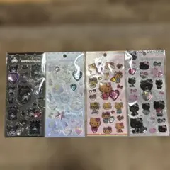 サンリオ　キラキララインストーンシール　4枚セット