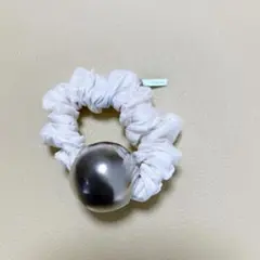 heyep Medium Metal Ball Silk Scrunchie