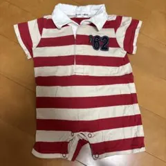 PUFF 2 KIDS ロンパース 80cm ラガーシャツ風のサムネイル