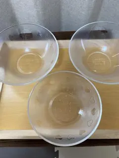 スヌーピー リラックマ キティーガラスボウル 3個セット