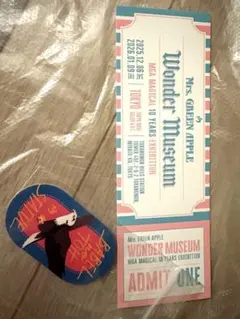 Mrs. GREEN APPLE Wonder Museum 入場券　ステッカー