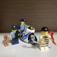 レゴ　ミニフィグ3体　バイク