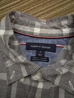 【美品】トミーヒィルフィガー ボタンダウン ロングシャツ