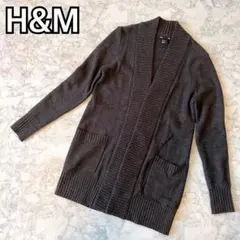 【着回し万能♡シンプル】H&M エイチアンドエム カーディガン 長袖 グレー S