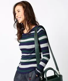 【新品】FREAKS STORE マルチボーダーリブニット