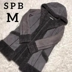 【美品】SPB エスピービー フェイクムートン コート M ボア フード付きのサムネイル