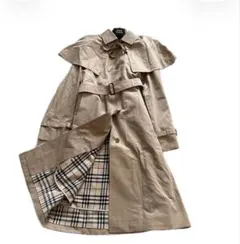美品✨バーバリー　トレンチコート　ケープ　ベルト　ライナー　リボン　ノバチェック