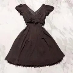 Restrose Princess Lolita Brown Frill Dress Lolita Antique y2k