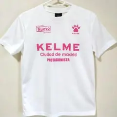 KELME ケルメ Tシャツ ホワイト ピンク S(女性М〜L程度)のサムネイル