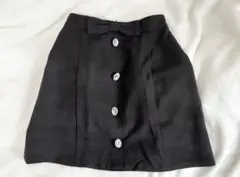 【最終値下げ】AnkRouge フロントビジュー台形ミニスカート