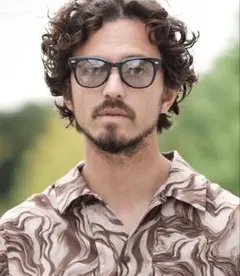 CANBIO ブラックラウンド型サングラス