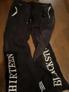 BLACKSTONE XIII ロゴ スウェットパンツ ブラック