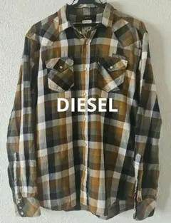 DIESEL　チェックネルシャツ
