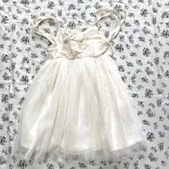 チュールワンピース　80