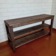 ウォルナット 4段 ワイヤートレイ シェルフ ハンドメイド 家具 - メルカリ