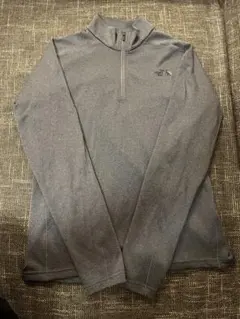 ノースフェイス　ハーフジップシャツ 黒　ブフラッシュドライライトジップアップ