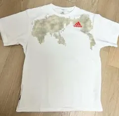 adidas Tシャツ ホワイト 世界地図柄のサムネイル