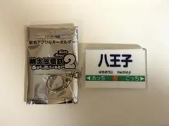 桃鉄2 八王子　駅名プレート キーホルダー