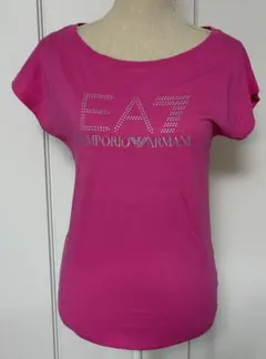 EA7 EMPORIO ARMANI ロゴ ラインストーン 半袖Tシャツ Sのサムネイル