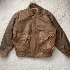 80s オールドユニクロ XL‼️A-2フライトジャケット ヴィンテージ 本革