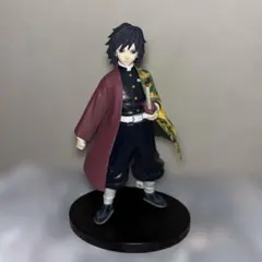 鬼滅の刃 富岡義勇 フィギュア 黒と緑の衣装 刀付き