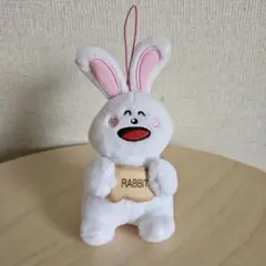 たべっこどうぶつ　ウサギ　ぬいぐるみ　マスコットキーホルダー　ストラップ