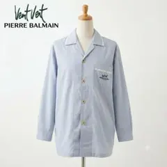 PIERRE BALMAIN 長袖シャツ オープンカラー チェック Mのサムネイル